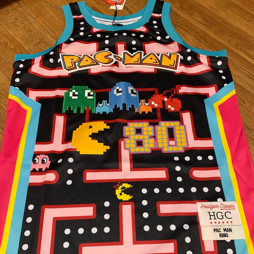 Men’s Headgear Classics Pac-Man jersey tank top size medium NWT Blokecore